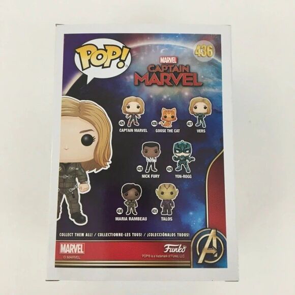 Funko Pop FYE Exclusive Captain Marvel Carol Danvers #436- NEW IN BOX - Picture 2 of 6